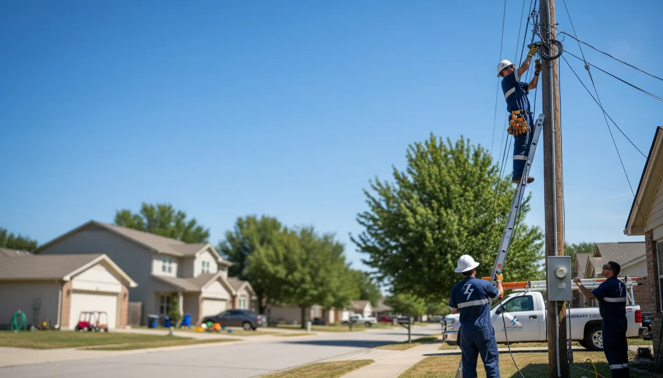 Residential electrician providing installation services in Burlington, MI